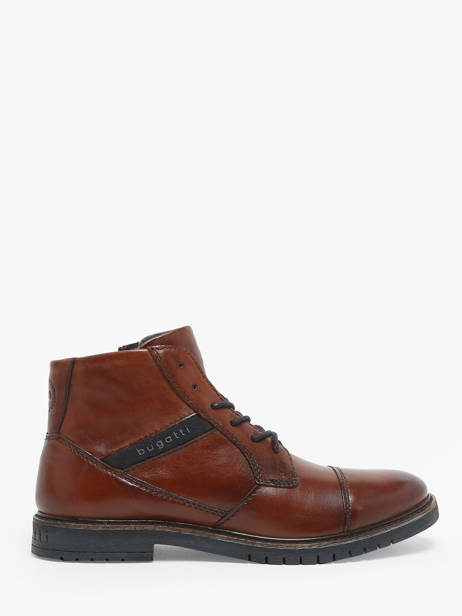 Bottines Caj En Cuir Bugatti Marron men 3318373A