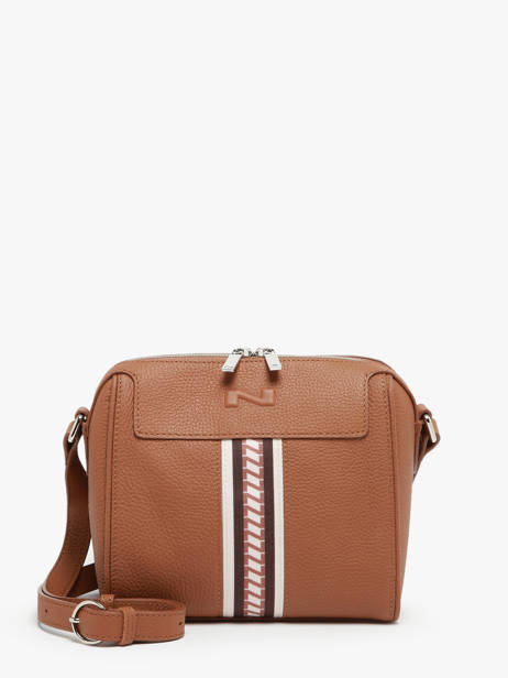 Leather Jeane Signature Crossbody Bag Nathan baume Brown signature 3