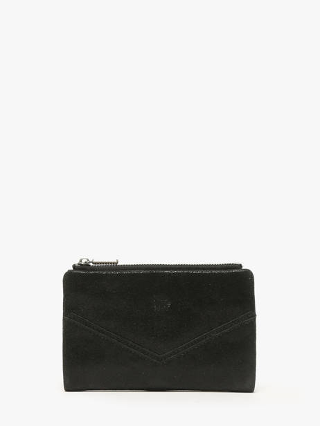 Wallet Leather Mila louise Black vintage 3760XC