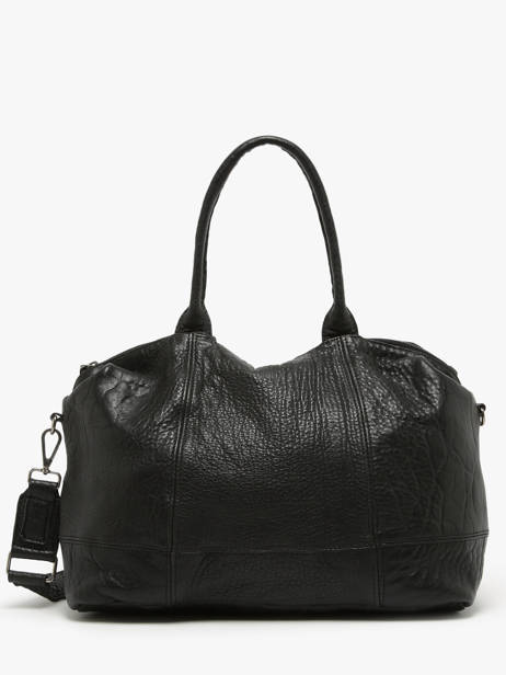 Handbag Leather Leather Biba Black leather FRA1L