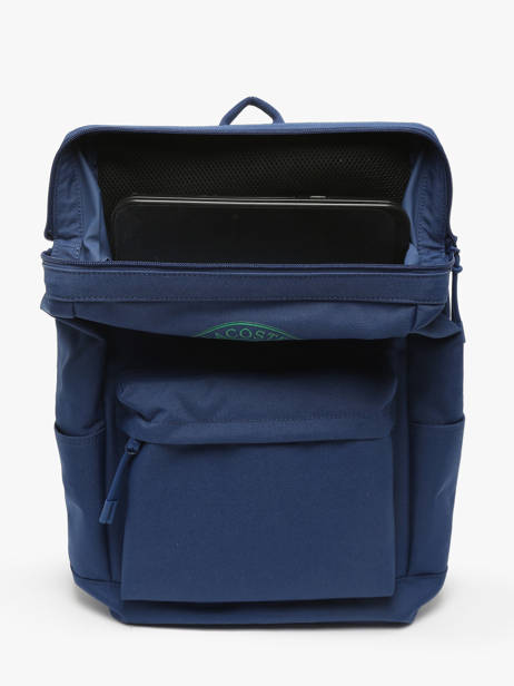 Backpack Lacoste Blue neo croc NU4688NZ other view 3