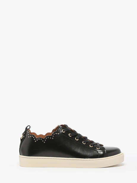 Sneakers Julie Clous In Leather Maison toufet Black women 22231AU