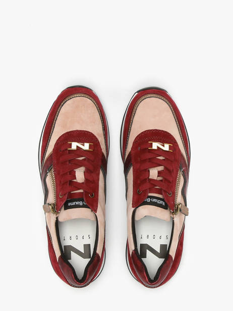 Sneakers In Leather Nathan baume Red women 242S0103 other view 4