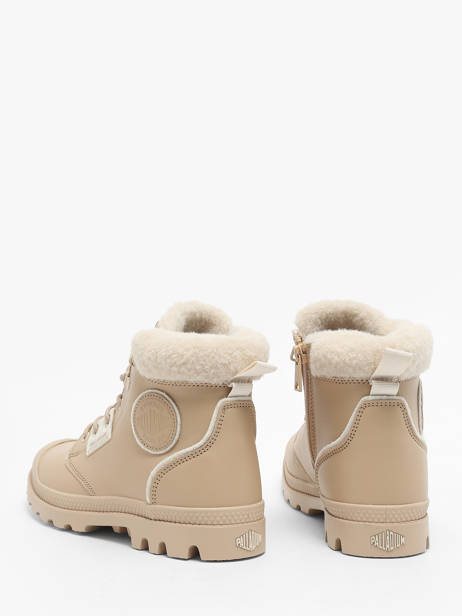 Boots Pampa Hi Snow Warm In Leather Palladium Beige women 94380235 other view 3