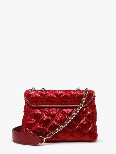 Crossbody Bag Giully Velvet Guess Red giully QE874874 other view 4