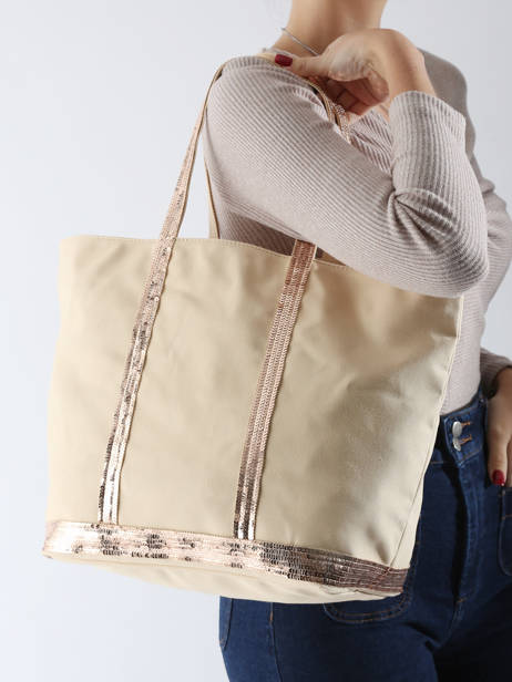 Large Le Cabas Tote Bag Sequins Vanessa bruno Beige cabas 1V40315 other view 1