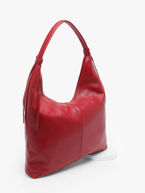 Sac Porté épaule Caviar Cuir Milano Rouge caviar CA24091 vue secondaire 2