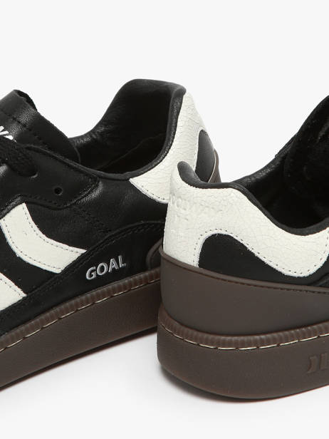 Sneakers Goal In Leather Coolway Black men 8603595 other view 2