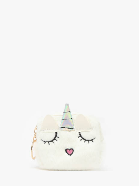 Coin Purse Miniprix White fur 78PM10