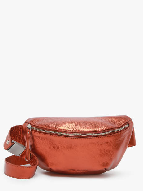 Leather La Banane Ginger Belt Bag Paul marius Orange ginger BANANGIN