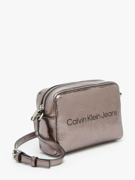 Shoulder Bag Sculpted Calvin klein jeans Silver sculpted K612731 other view 2