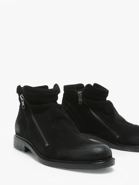 Bottines Hacker 5 En Cuir No brand Noir men 12777 vue secondaire 1