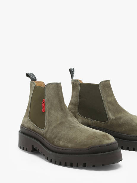 Chelsea Boots Livino 2 En Cuir No brand Vert men 16246 vue secondaire 1