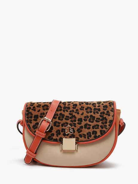 Shoulder Bag Leopard Lulu castagnette Multicolor leopard TURENNE