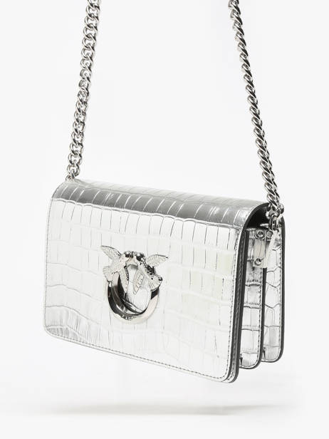 Shoulder Bag Love Bag Icon Leather Pinko Silver love bag icon A1W5 other view 2