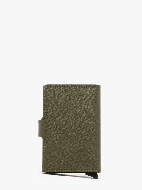 Card Holder Leather Secrid Green crisple MC other view 3