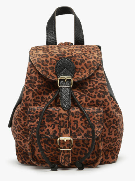 Backpack Paul marius Black leopard BAROULEO