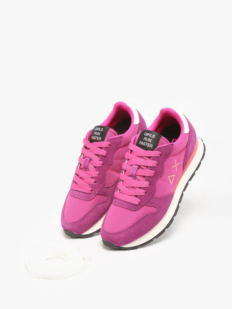 Sneakers Ally Solid Nylon Sun68 Pink women Z44201 other view 3