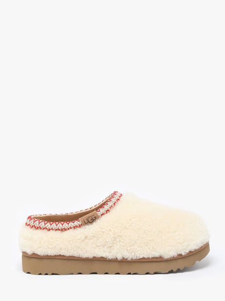 Slippers In Leather Ugg Beige women 1158356