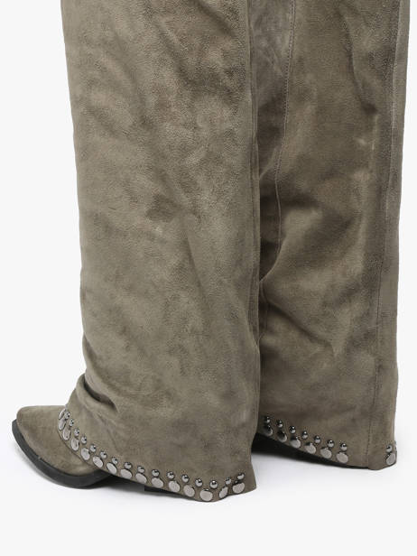 Bottes En Cuir N°6 Vert women AN31 vue secondaire 3