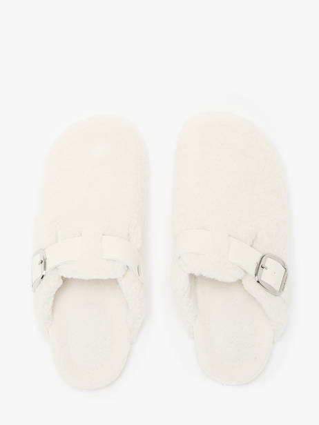 Slippers Isotoner White women 97388