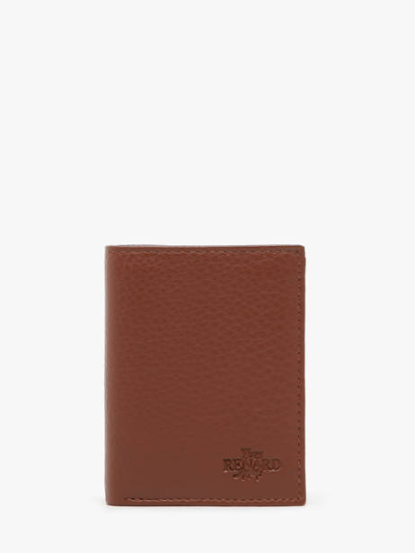 Wallet Leather Yves renard Brown foulonne 23520