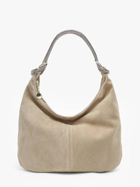 Shoulder Bag Velvet Milano Beige velvet VE24091