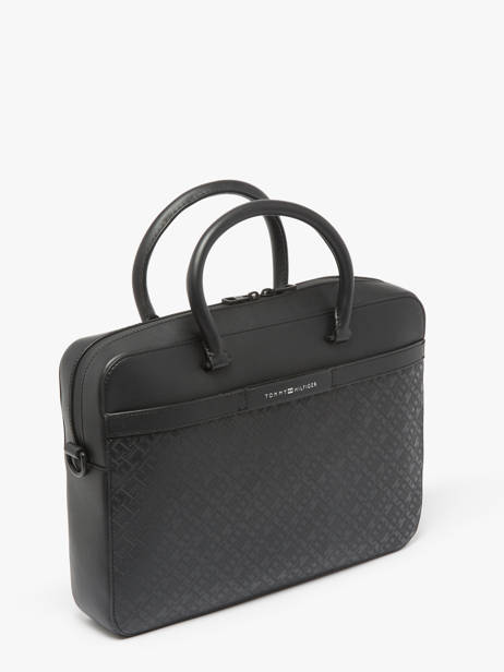 Business Bag Tommy hilfiger Black monogram AM13104 other view 1