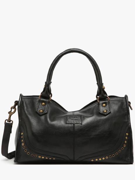 Satchel Glam Eyelet Basilic pepper Black glam eyelet BGLE22