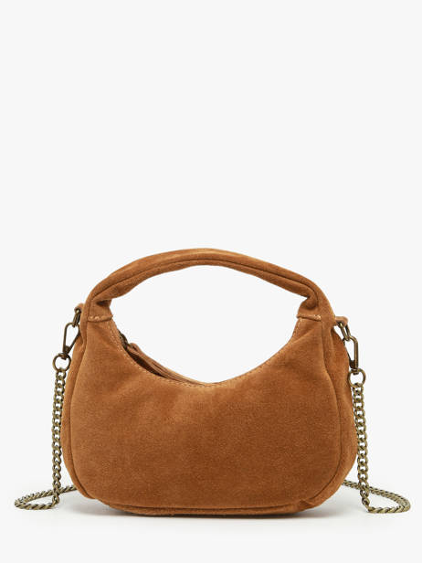 Crossbody Bag Velvet Leather Milano Brown velvet VE24113