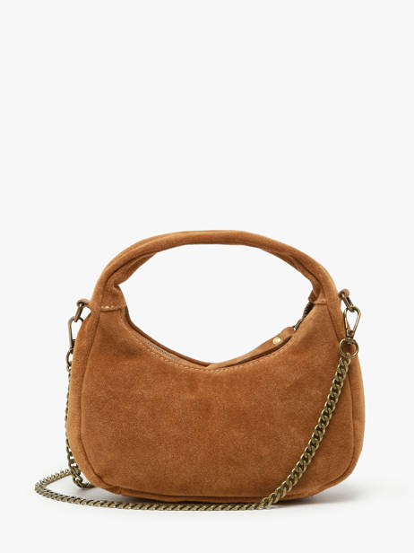 Crossbody Bag Velvet Leather Milano Brown velvet VE24113 other view 4