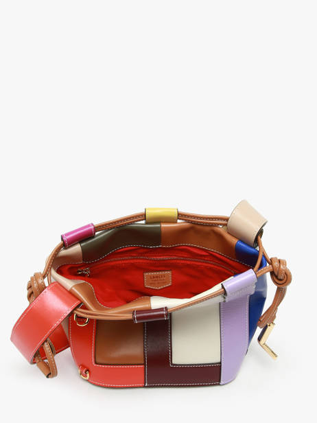 Small Leather Elles Tutti Frutti Bucket Bag Lancel Multicolor elles A13399 other view 3