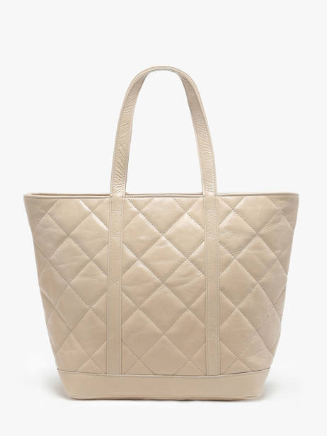 Shopping Bag Cabas Cuir Leather Vanessa bruno Beige cabas cuir 84V40378 other view 4
