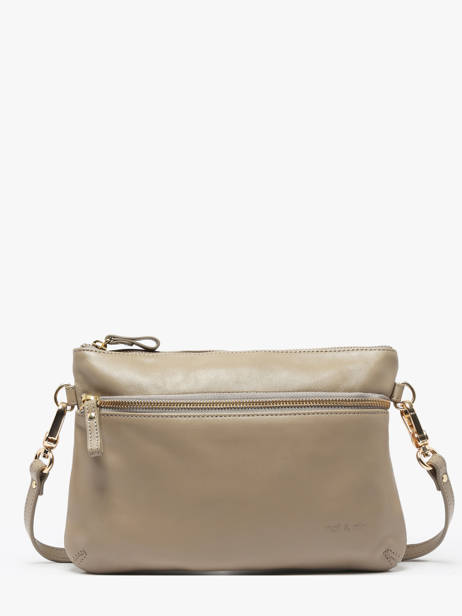 Sac Bandoulière Vicky Cuir Nat et nin Beige vintage VICKY