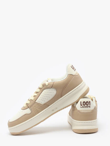 Sneakers In Leather Lacoste Beige men 9SMA0045 other view 3