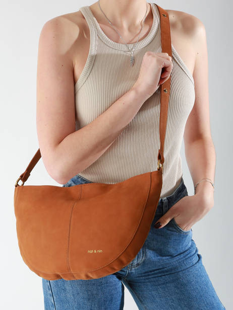 Crossbody Bag Vintage Leather Nat et nin Brown vintage RODEO other view 1