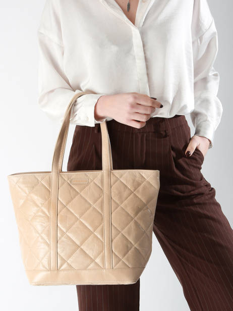 Shopping Bag Cabas Cuir Leather Vanessa bruno Beige cabas cuir 84V40378 other view 1