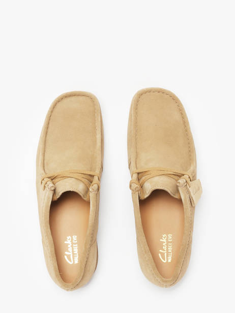 Derby Shoes Wallabee In Leather Clarks Brown men 26172821 other view 4