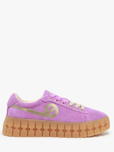 Sneakers Play In Leather No name Violet women PLVS0440