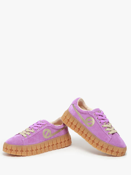 Sneakers Play In Leather No name Violet women PLVS0440 other view 2