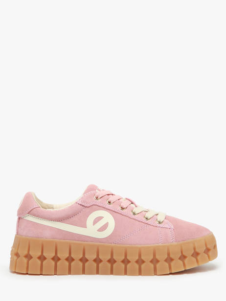 Sneakers In Leather No name Pink women PLVS042Q