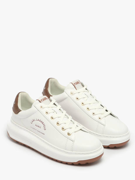 Sneakers Kapri Lug Maison In Leather Karl lagerfeld White women KL67538M other view 1