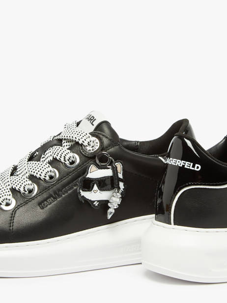 Sneakers Kapri Nft Twin In Leather Karl lagerfeld Black women KL62576T other view 2