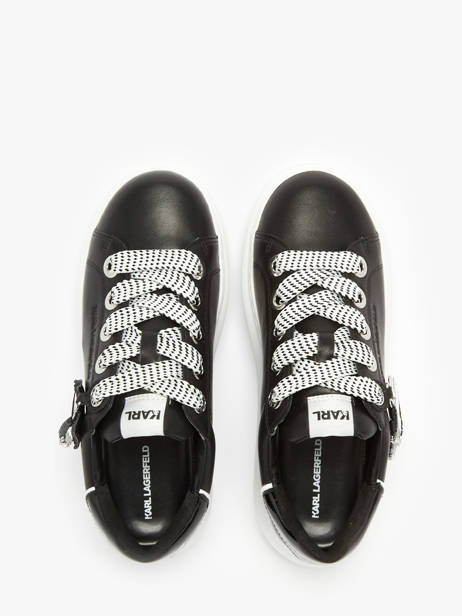 Sneakers Kapri Nft Twin In Leather Karl lagerfeld Black women KL62576T other view 3