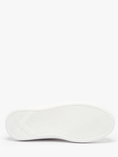 Sneakers Kapri Signiature Embossed In Leather Karl lagerfeld White women KL62511A other view 4