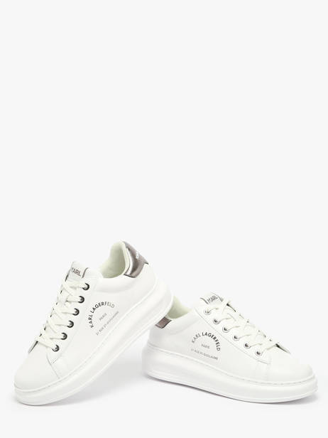 Sneakers Kapri Maison Karl In Leather Karl lagerfeld White women KL62538K other view 2