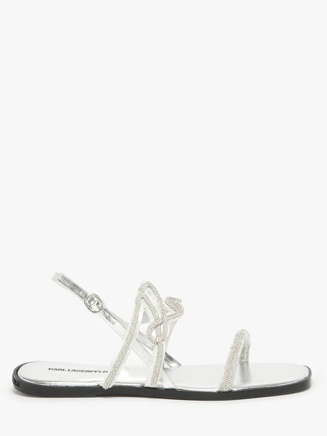 Sandals Olympia Karl Signiature Karl lagerfeld Silver women KL87425