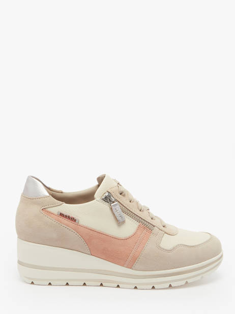 Sneakers Abby In Leather Mephisto Gold women P5146578