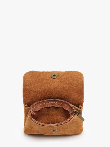 Coin Purse Leather Milano Brown velvet VE23091 other view 1