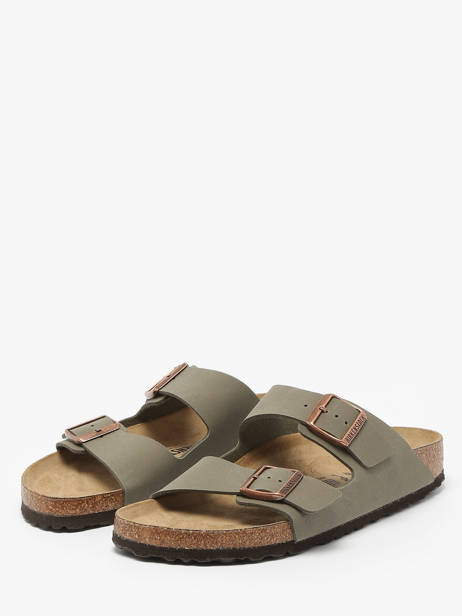 Mules Arizona Birkenstock Gris men 151213 vue secondaire 1